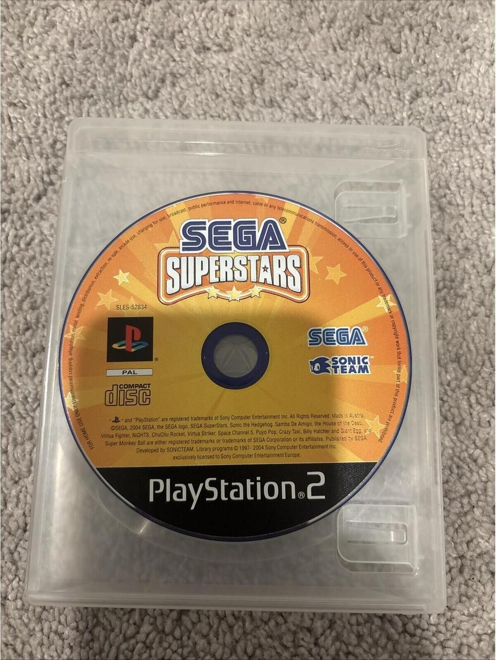 Sega Superstar Sonic - PlayStation 2 PS2 Play Station Game